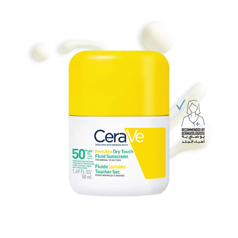 CeraVe Invisible Dry Touch Fluid Sunscreen SPF 50+ 50 ML